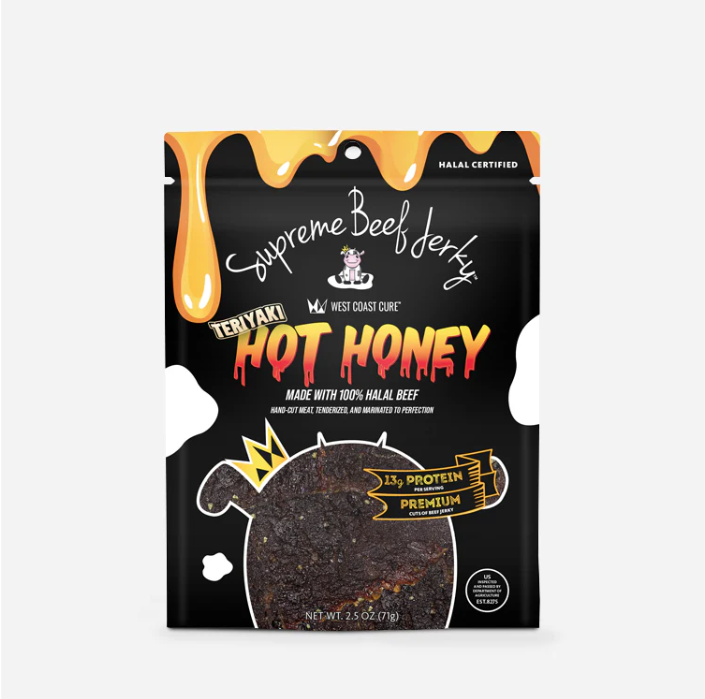 Premium Halal Beef Jerky – Hot Honey