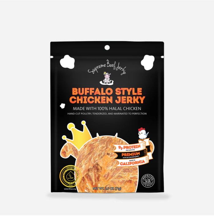 Premium Halal Chicken Jerky – Buffalo Style